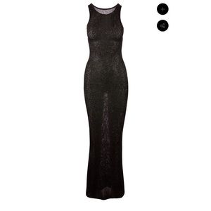 ASTA Resort Natalia Dress in Black Sequin Knit